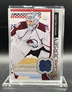 Semyon Varlamov 2014-15 Upper Deck Game Used Jersey GJ-SV Colorado Avalanche - Picture 1 of 2