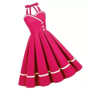 Vestido Barbie Core Halter rosa S pequeño - Imagen 1 de 6