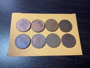 Lot of 8 Blank penny blank planchets #32 - Picture 1 of 2