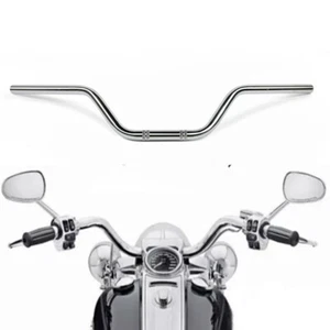 7/8" Chrome Motorcycle Retro Handlebar Drag For Kawasaki 650 650R 300 250 - Picture 1 of 10