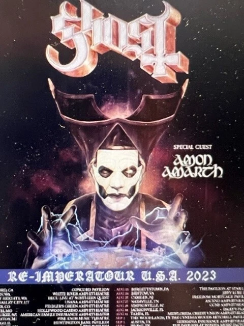 2 GHOST Tickets 9/12/23 Sec 135 at Kia Forum in Inglewood, Los Angeles - Image 1 of 1