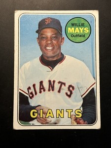 1969 Topps Willie Mays #190 Baseball Card Giants HOF