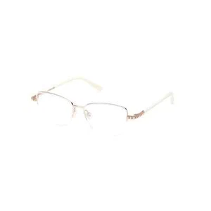 Swarovski SK5472 025 White Half Rim Metal Optic Eyeglasses Frame 53-15-140 - Picture 1 of 4