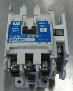 CUTLER HAMMER CN15BN3 18A 115V@60HZ NEMA SIZE 0 W/C320KGS1 Ser A2 Used Take Out - Picture 1 of 8