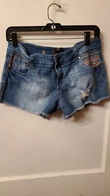 Celebrity Pink Jeans juniors size 11 cut off denim jean shorts m2 - Image 1 of 2