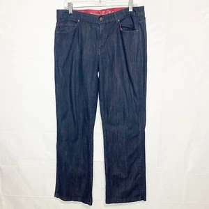 CJ by Cookie Johnson Grace Bootcut Jeans Size 30 (32x29) Dark Denim Blue Stretch - Picture 1 of 7