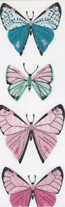 Simply Butterflies (je anders) Dekopapier, laminiertes Lesezeichen - Bild 1 von 1