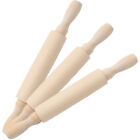 Mini Wooden Rolling Pins for Pastry, Crafting & Play (3pcs)