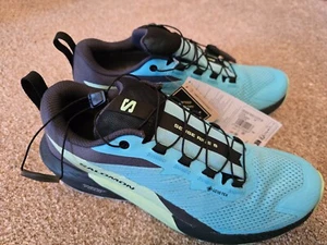 SALOMON Womens Sense Ride 5 GTX W Trainers Ladies Size UK 7.5 Blue NEW - Imagen 1 de 10