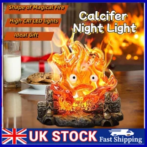 Calcifer Flame Night Light, Calcifer Lamp, Desktop Cute Flame Night Light 20BO - Picture 1 of 15