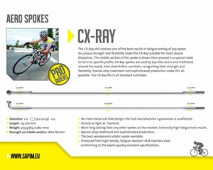 Sapim CX Ray SILVER J Bend Bladed Spokes SILVER | Custom lengths Various Options - Picture 1 of 3