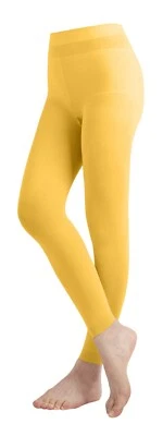 Meia-calça de dança feminina EMEM Apparel cor sólida opaca microfibra sem pés - Imagem 1 de 4