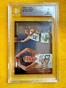 Larry Bird 1993-94 Fleer Living Legends #2 - Graded BGS NM-MT 8 - Picture 1 of 6