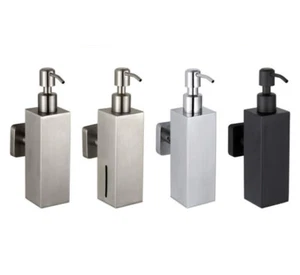 1 pieza Dispensador de jabón de baño de acero inoxidable champú líquido soporte de montaje en pared D5 - Imagen 1 de 13