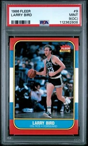 1986 FLEER #9 LARRY BIRD PSA 9 (OC) - Picture 1 of 2