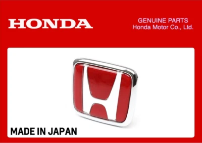 GENUINE HONDA FRONT GRILLE RED H EMBLEM BADGE CIVIC TYPE R FK8 2017+ - Image 1 of 4