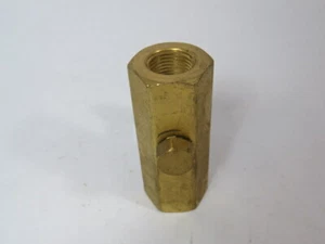 ECI KLF375B Brass Piston Check Valve 3/8" NPT USED - Picture 1 of 3
