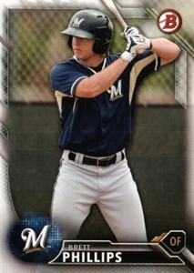 2016 Bowman Draft #BD-175 - Brett Phillips - Milwaukee Brewers 16-275 - Picture 1 of 2