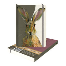 The Hare Collection Ethel The Hare Themed A5 Notebook Lined With Elastic