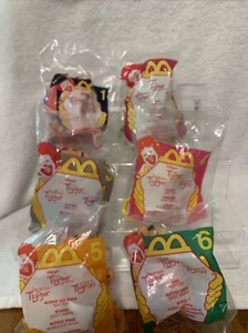 Disney Tigger Movie McDonald's Complete Set Plush Clip On Pooh 2000 New. Y - Picture 1 of 4
