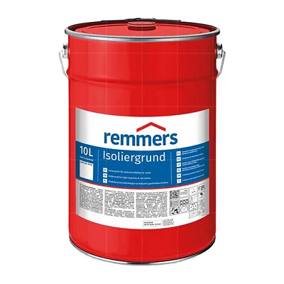 REMMERS Isoliergrund Sperrgrund Holz-Grundierung 10L RAL 9016 WEISS - Bild 1 von 2