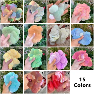 Lentejuelas grandes coloridas de 50 g 30 mm con agujero PET lentejuelas redondas costura artesanía hágalo usted mismo. - Imagen 1 de 25