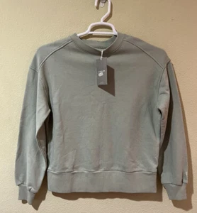 Everlane Cuello Redondo Suéter Verde Claro 100% Algodón Orgánico Talla XS Nuevo con Etiquetas A2 - Imagen 1 de 8