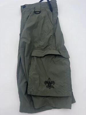 Boy Scouts of America Cargo Shorts Youth Large Green Centennial Uniform Short - Image 1 of 4