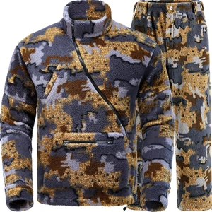 Quiet Whitetail Deer Bow Hunting Clothes for Men, Cold Weather Wind Proof Camo H - Picture 1 of 5