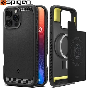 Custodia cellulare per iPhone 16 Pro Spigen case cover custodia protettiva nera - Foto 1 di 8