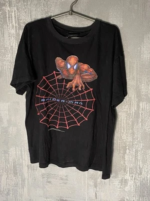 Camiseta gráfica de película Spider-Man 2002 vintage negra para hombre XL Mar... - Imagen 1 de 4