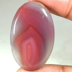 100% Natural Botswana Agate Oval Cab Excellent Gemstones 49.30Cts 23x 37x 06mm - Picture 1 of 3