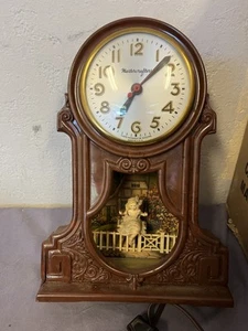 Vintage Master Crafters Clock, Girl On Swing For Parts Only . Please see descrip - Picture 1 of 6