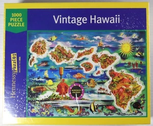 Vintage Hawaii 1000 Teile Puzzle 19 "x 27" von Hennessy Puzzles Brandneu - Bild 1 von 4