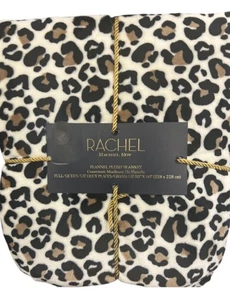 Rachel Roy Animal Print Full/Queen braun, weiß und schwarz Decke 90”x90” - Bild 1 von 3