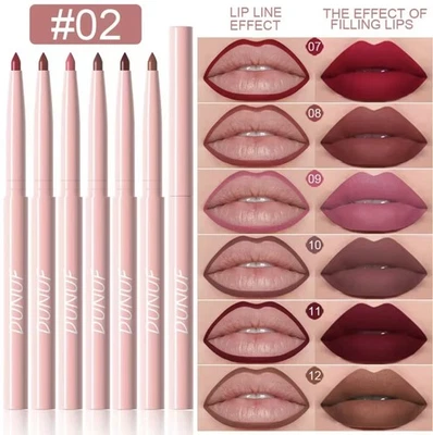 High Pigment Matte Lip Liner Pencil 6Pcs x1 - Image 1 of 4