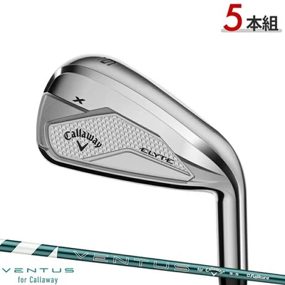 Callaway 2025 ELYTE X IronSet 6-9 Pw 5p RH VENTUS graphite Flex Regular New - Image 1 of 4