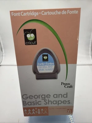 Cricut Font Cartridge George and Basic Shapes 2005 Complete  BRAND NEW - Image 1 of 3