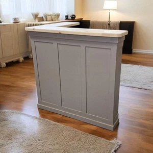 Lincoln – Contemporary Wooden Home Bar | Handmade Bar Counter with Oversized - Picture 1 of 3