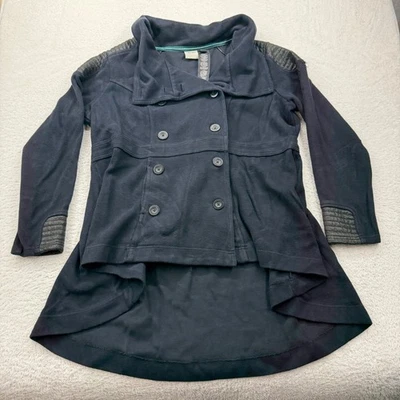 Chaqueta Harley Davidson Mujer Negra Polar Doble Pecho Moto Cuero Borde 1W Foto 1 de 4