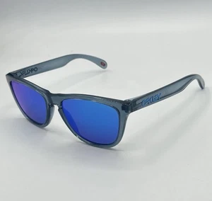 Oakley Frogskins Crystal Black Prizm Sapphire Iridium Lens Sunglasse (Authentic) - Picture 1 of 8