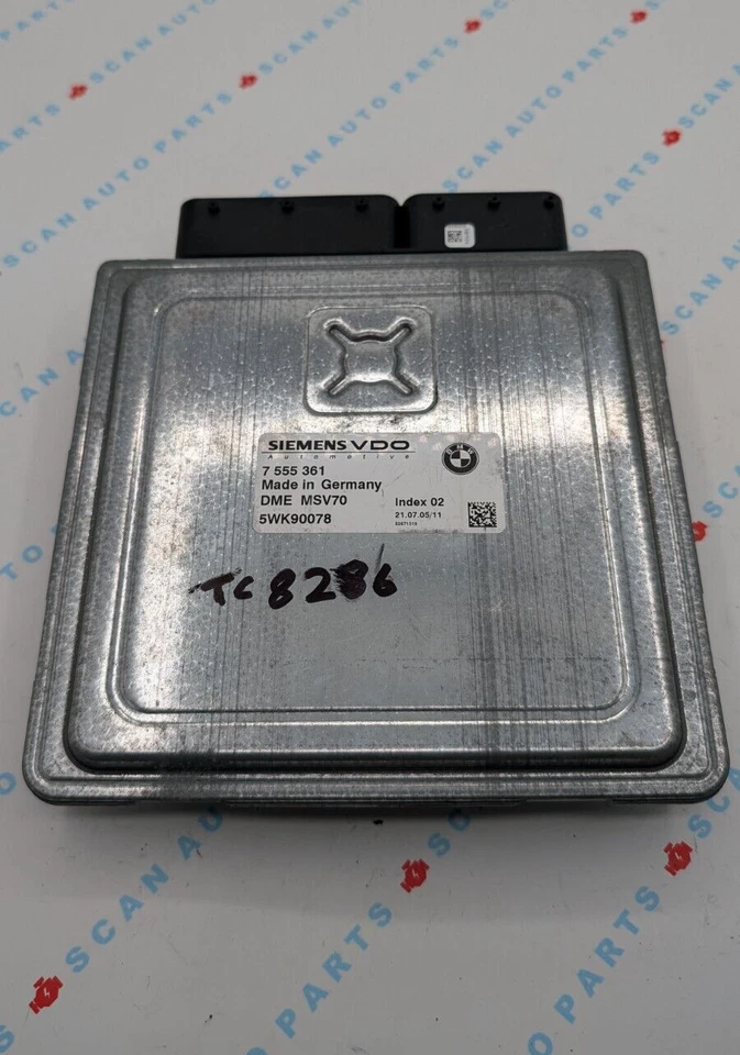 BMW 530i Siemens 2006 7555361 DME MSV70 ECU 5WK90078 usado Foto 1 de 4