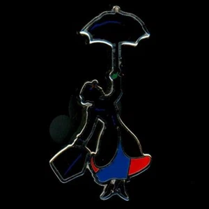 Musical Mary Poppins mit Regenschirm #2 Silhouette Disney Pin 49083 - Bild 1 von 1