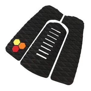 BLACK Surf Deck Traction Pad EVA Trimmable Antiip Strong Grip Versatile FD - Picture 1 of 22