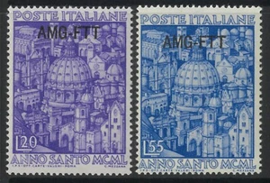 Trieste Zone A A.M.G. 1950 Holy Year Set/2 Stamps Sc.74/75 MUH #EU202-ew - Picture 1 of 1