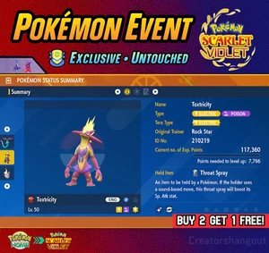 ⭐ Shiny Toxtricity Event | Rockstar ✨ Pokémon Scharlachrot & Violett | UNBERÜHRT - Bild 1 von 5