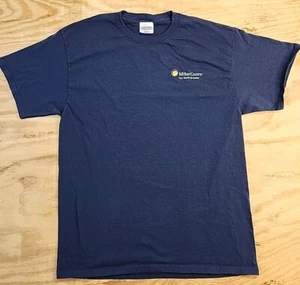 Miller Coors Fort Worth Brewery Logo Blue Cotton T-shirt Mens Large - Picture 1 of 8