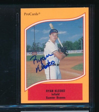 1990 ProCards #106 Ryan Klesko Sumter Braves Signed Autograph (GE41) SWSW6
