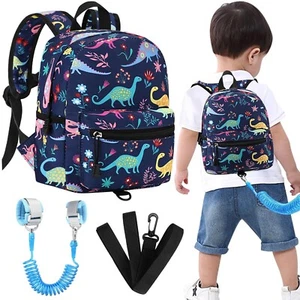 Mochila Con Arnes Para Ninos Pequenos Con Correa Mochilas De Dinosaurios Para Us - Picture 1 of 7
