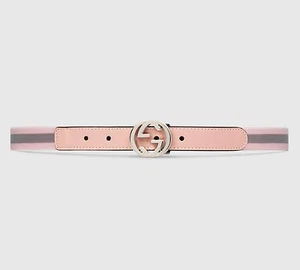 NWT NEW Gucci girls boys GG web stripe pink green or blue S M L 258155 GA 1 - Picture 1 of 12